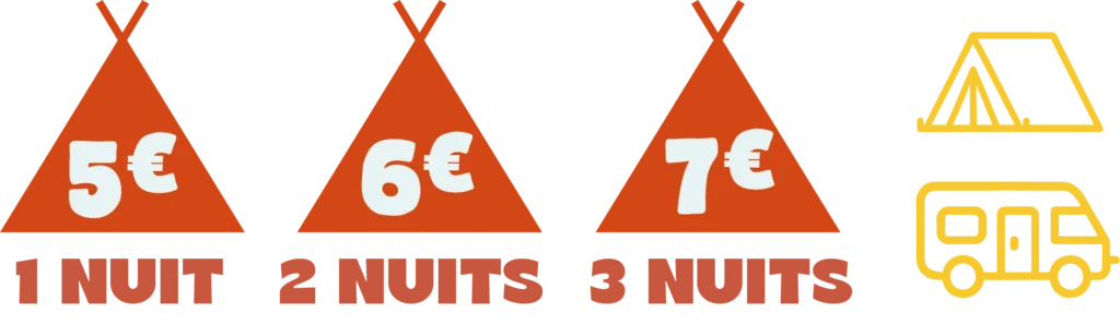 camping tarif